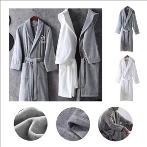 100% Cotton Double-Layer Bathrobe